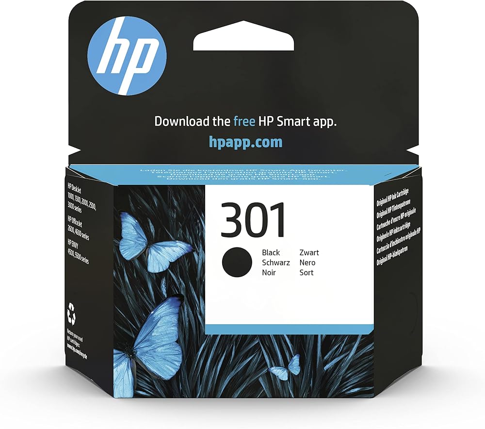 HP Ink Cartridge Black Original 170 Pages For DeskJet OfficeJet Envy Printers