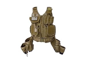 SPEC OPS TOOL GEAR SOTG Charlie Tactical Tool Vest with Tools Pouches, Lightweight & Durable Construction Vest with Weight Dispersal Technology for Construction Work, Framers, Electricians, Carpenters