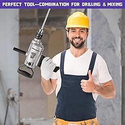 10-Amp Corded Duty Drill Mixer Set, Mixing Drill