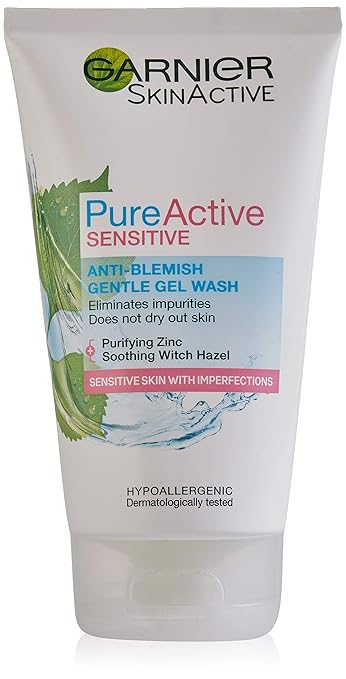 garnier pure active sensitive gel wash