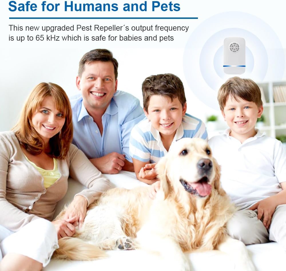 LANKOER Ultrasonic Pest Repeller - 2020 Latest Upgrade CHIP - Electronic Pest Repellent, Mouse Repeller Plug in Pest Control: Health & Personal Care