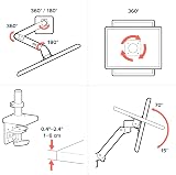 Ergotron LX Pro Premium Monitor Arm Single Desk Mount 34in 4-22 lb White view 7