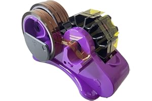 Heat Tape Dispenser Sublimation for Heat Transfer Tape, TL-JIYPU Multi-Roll Cut Heat Tape Dispenser, Heat Press Thermal Tape Holder Dispenser for Desk with 1 inch, 3 inch Core, Semi-Automatic, Purple