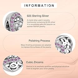 Annmors Charms Love Heart Dangle Pendants 925