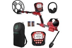 Gbnryg Metal Detector for Adults Waterproof-Professional Higher Accuracy Gold Detector with LCD Display,5 Mode,Advanced DSP Chip 12" Coil Metal Detector