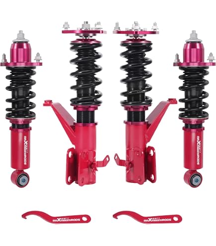 Amazon.com: Coilover Suspension Lowering Kit RED Replacement for