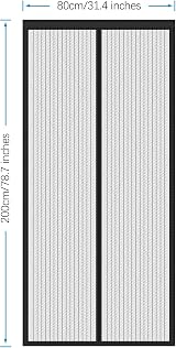 Cloudgree Magnetic Fly Screen Door 80x200cm Insect Mesh Curtain with Magnets view 3