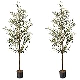 MCTYBB Artificial Fake Olive Tree 5FT Tall 2Pack