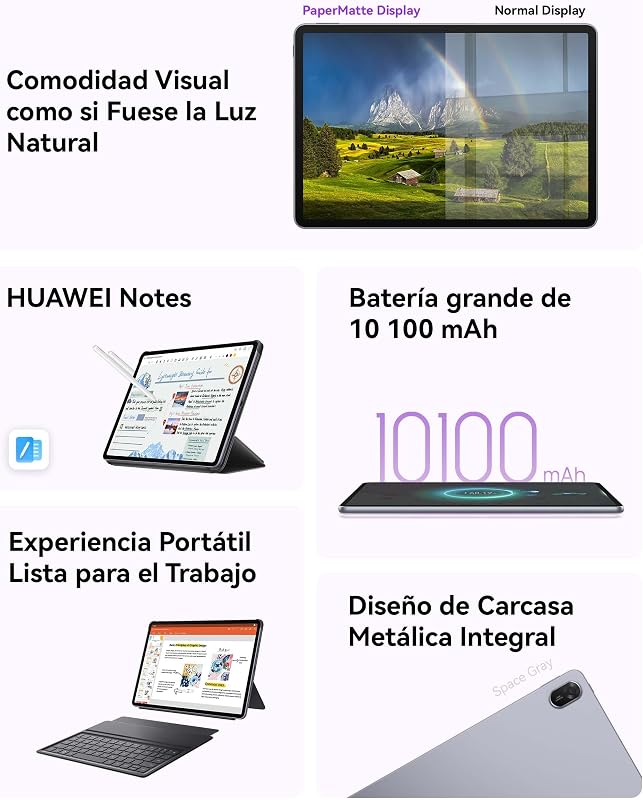 MatePad 11.5 2025 Tablet, Pantalla PaperMatte de 2.5K y 120 Hz