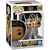 Michael Jackson #456 Rock With You Glitter Facsimile Signed Reprint Laser Autographed Funko POP! Rocks Figurine with Protector Case