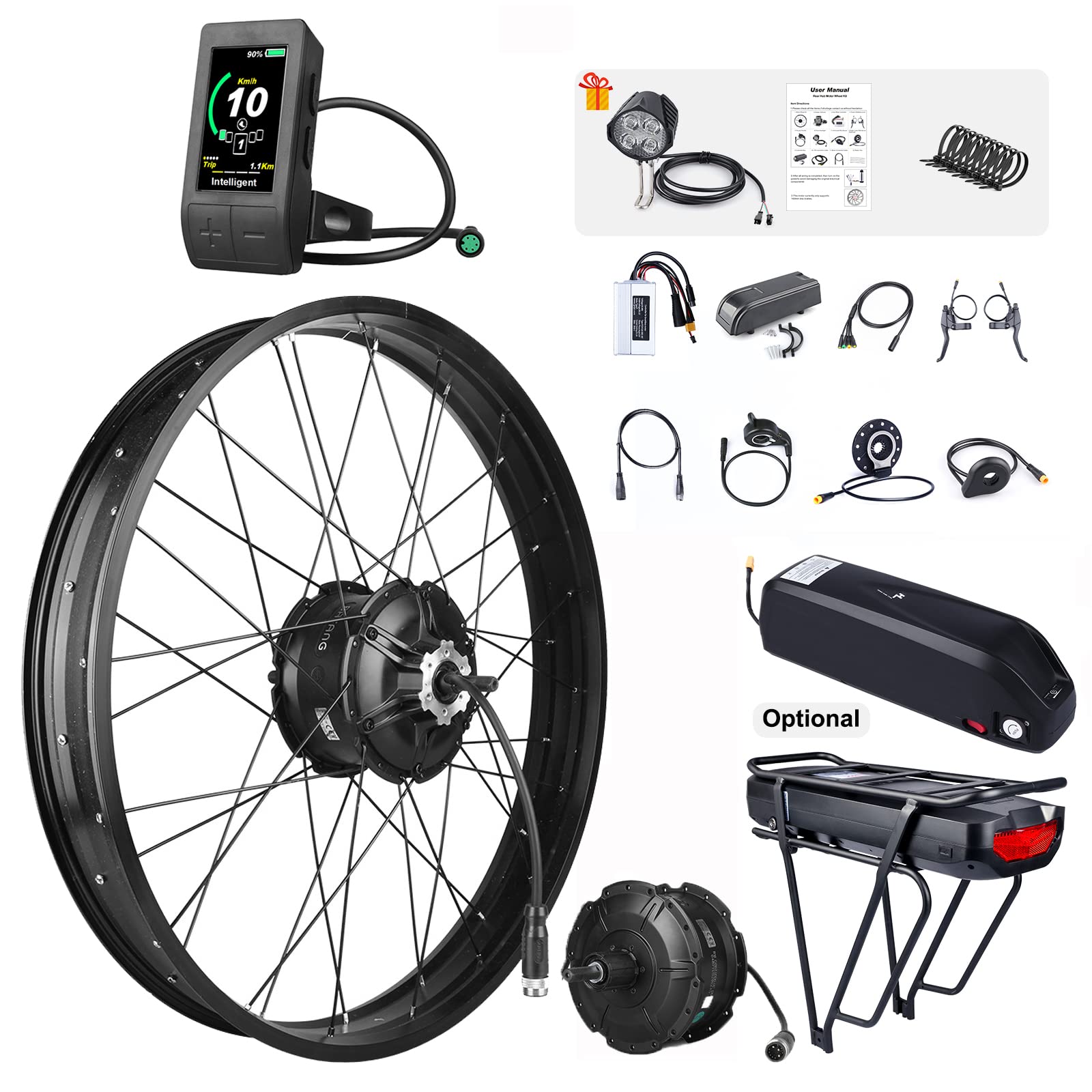 BAFANG 48V 1000W Rear Hub Motor : 26 Inch Fat Tire