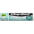 ChapStick Green Tea Mint 100 Percent Natural Ingredients Lip Butter, Moisturizing Lip Balm - 0.15 Oz