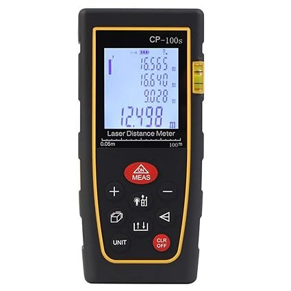 Rebzar CP-40, (0.05 to 40 meters/ 131 ft) Laser Rangefinder/Distance Measuring Meter - Portable Measuring Device,Area/Volume/Distance/Pythagoras Calculation,Measurement Memory Recall,