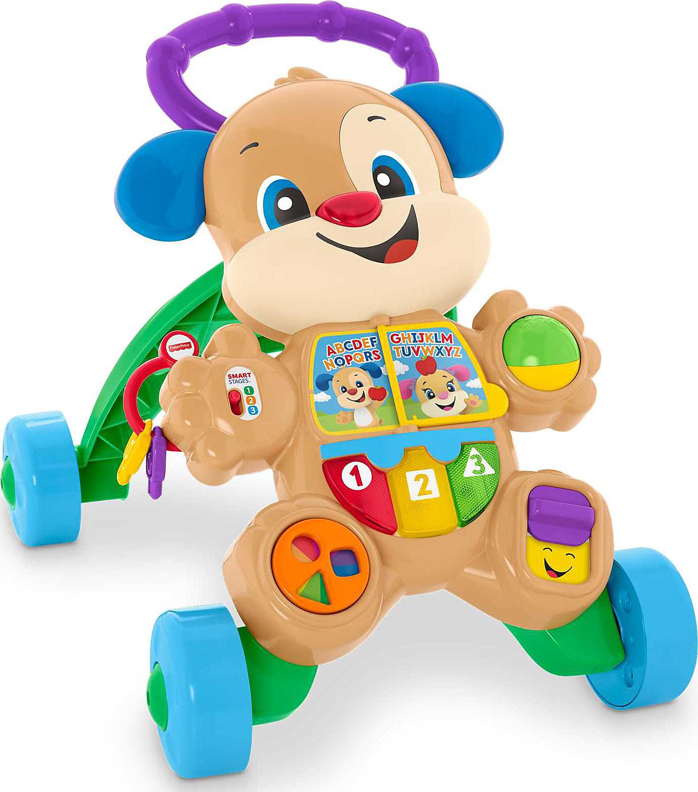 This walking buddy helps steady baby’s first steps and introduces colors, shapes, numbers, and more!, FRC83