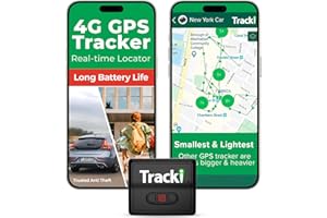 Tracki GPS Tracker for Vehicles, Car, Kids, Assets. Subscription Needed 4G LTE GPS Tracking Device. Unlimited Distance, US & 