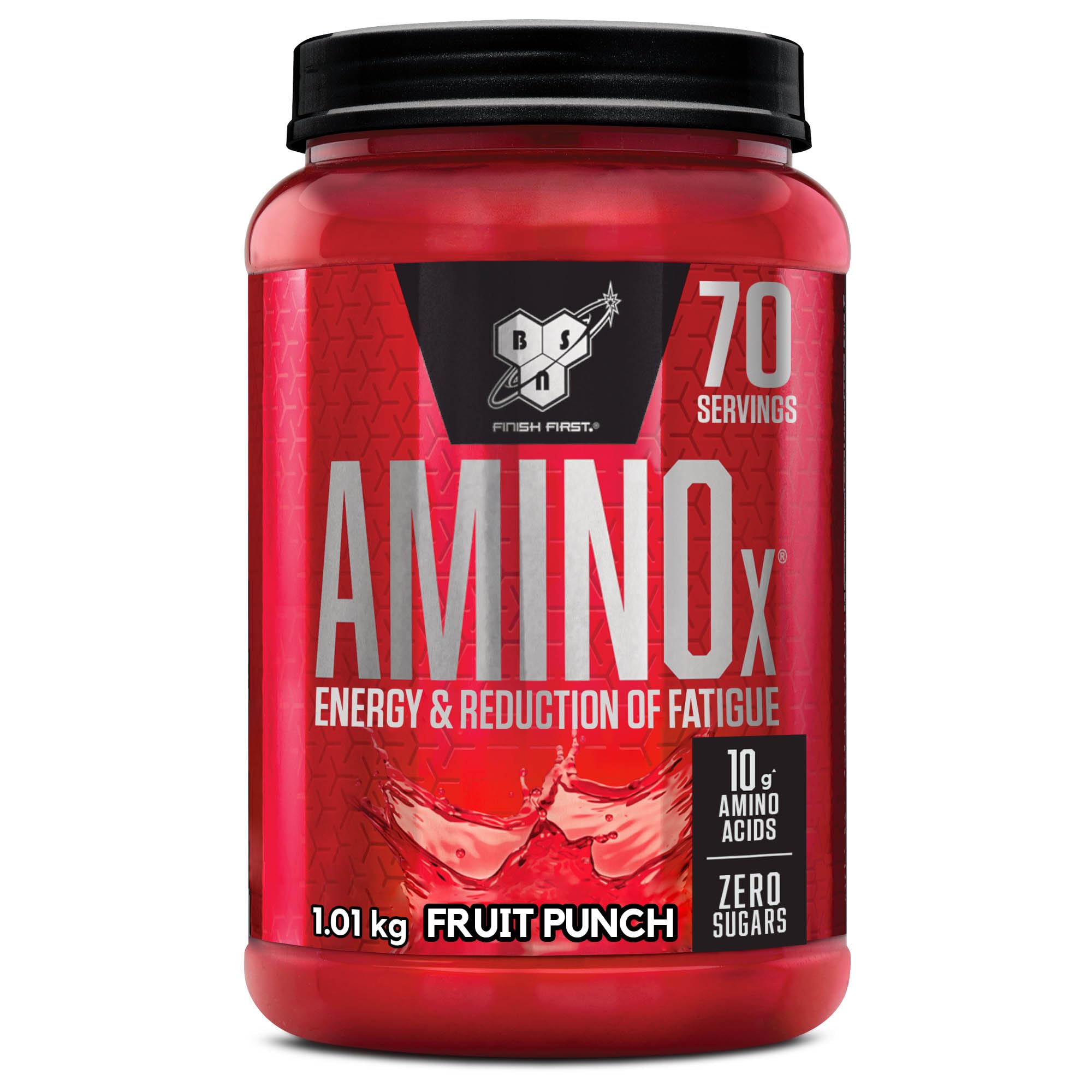 BSN Nutrition Amino X Supplement with Vitamin D, Vitamin B6 and Amino Acids, Fruit Punch Flavour, 70 Servings, 1 kg