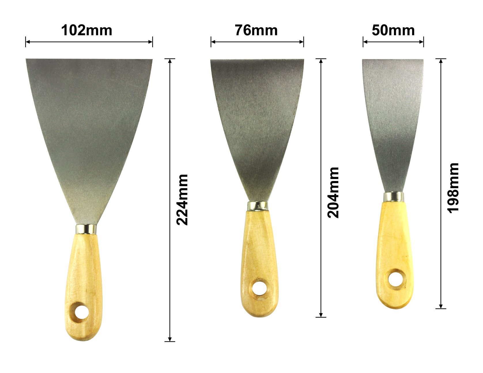 3 Piece Paint Scraper,tool Set,tool Kit,paint Scraper Sets, Putty Knife