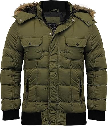 mens short parka