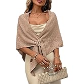 Womens Knitted Shawl Wraps Casual Solid Color Cape Scarf Comfortable Triangle Pashmina Shoulder Sweater