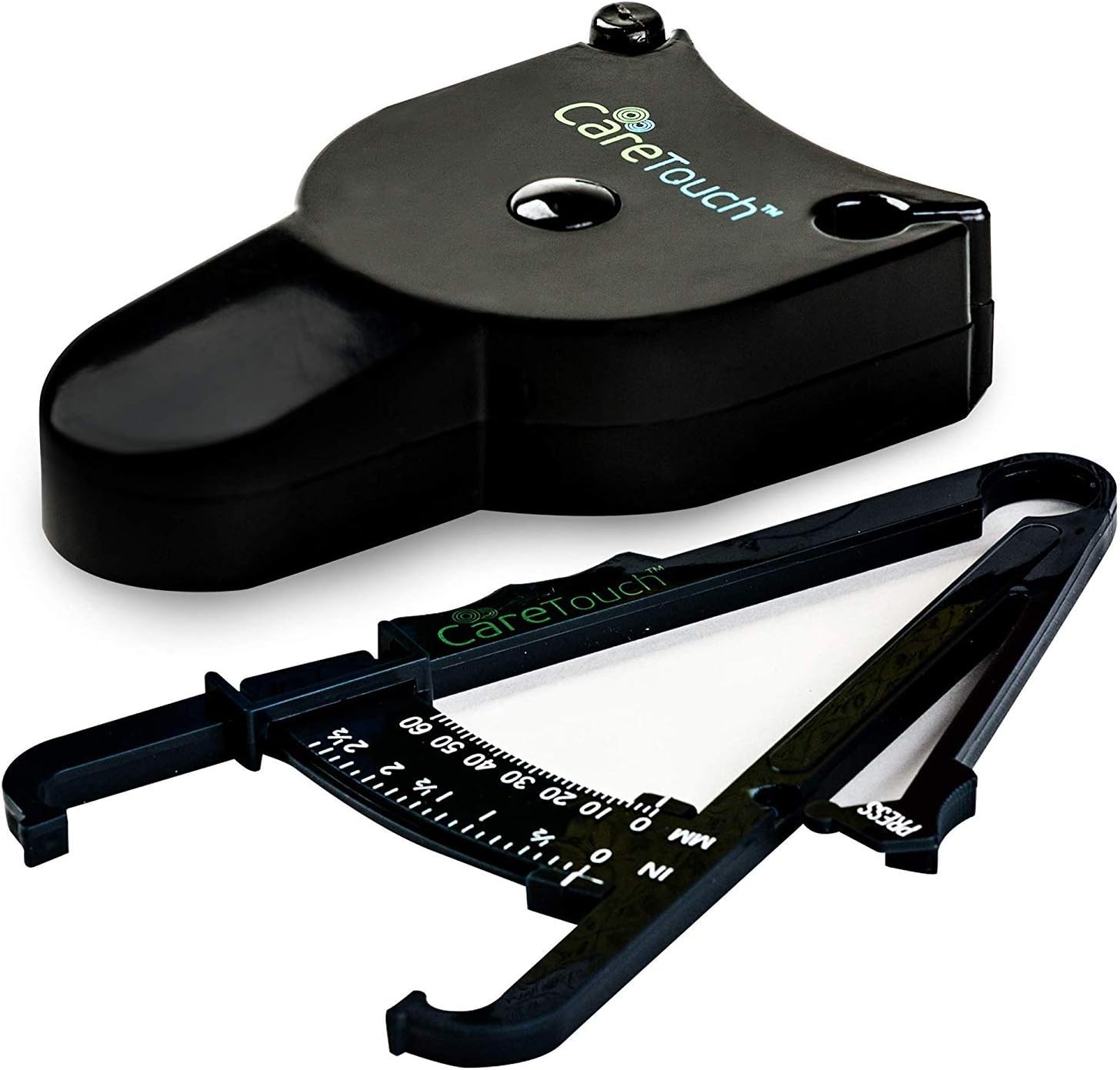 Care Touch Skinfold Body Fat Caliper Set, Measure Tape Included: Health & Personal Care