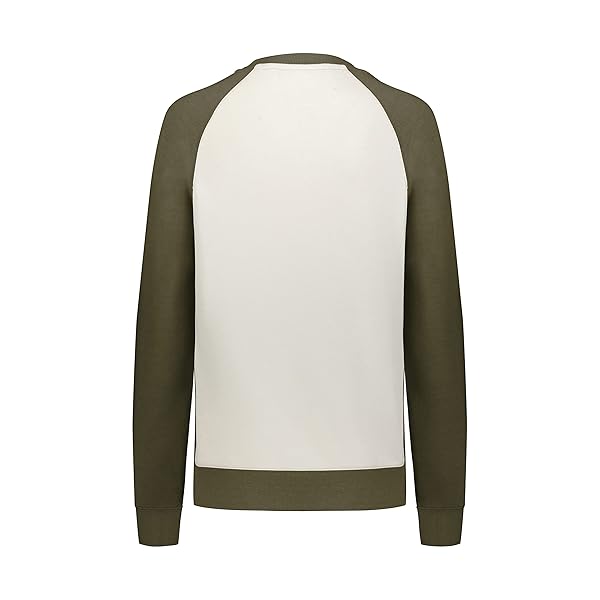 HOLLOWAY LADIES ALL-AMERICAN FLEECE CREW OLIVE HEATHER/BIRCH M