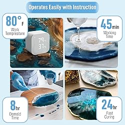 Clear Epoxy Resin Kit 1 Gallon, 2 Part Art Craft