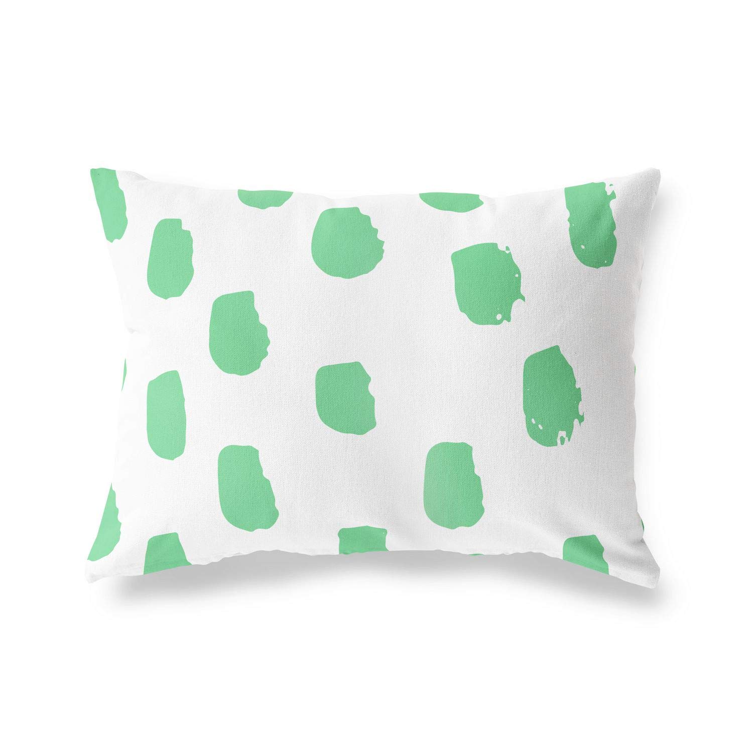 BonaMaison Decorative Cushion Cover, Petrol Green-White Throw Pillow Covers, Home Decorative Pillowcases for Livingroom, Sofa, Bedroom, Size: 45X60 Cm - Designed and Manufactured in Turkey