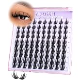Short Lash Clusters Spikes Manga Cluster Lashes 8-14mm Anime Cluster Eyelash Extensions Fairy DIY Natural Lash Extension Wispy Spiky Eyelash Clusters Doll Individual Lashes Invisible Clear Band
