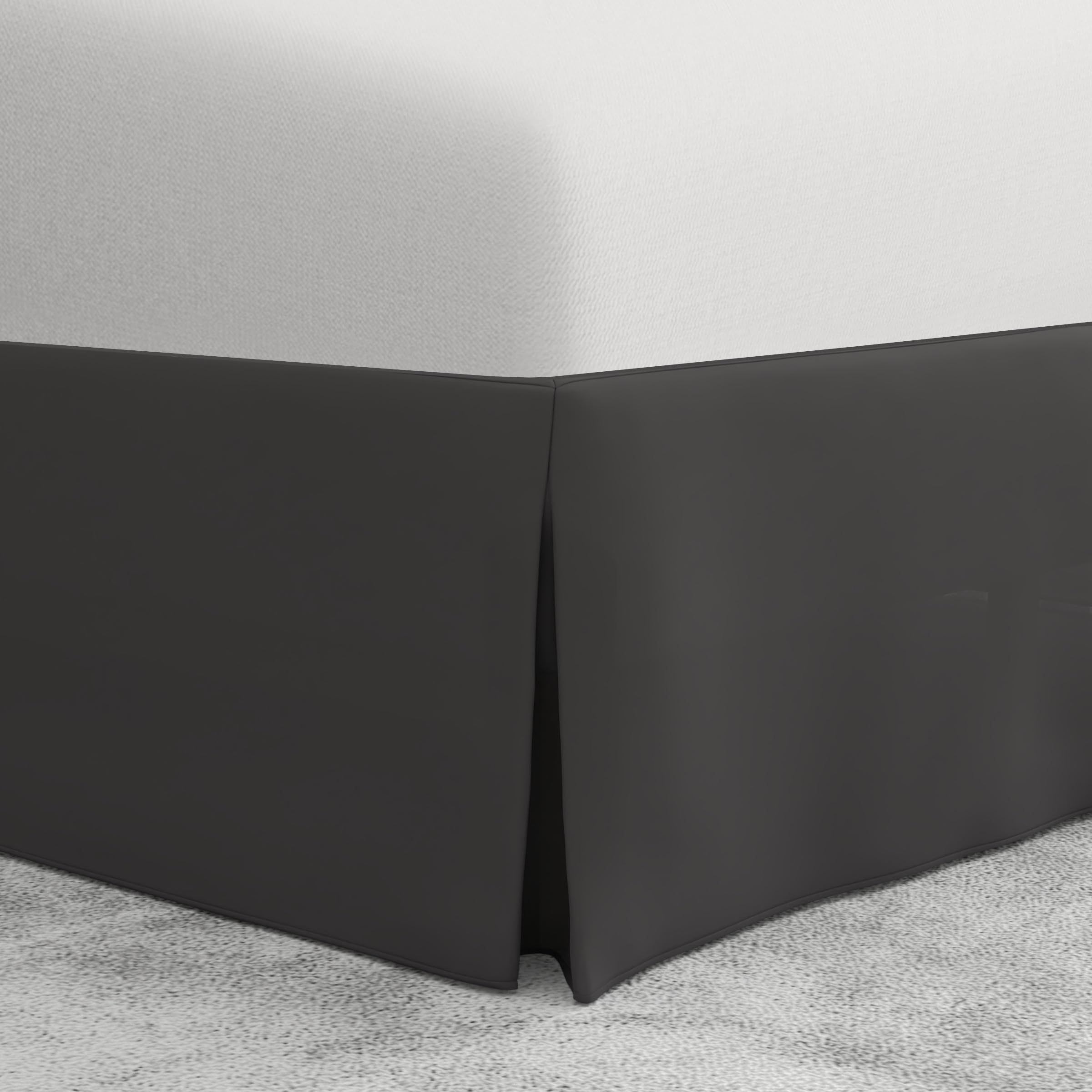 Photo 1 of Bed Maker’s Never Lift Your Mattress Bed Skirt, Designed for Box Spring Beds, Split Corners, 14 Inch Drop Length, Queen, Grey