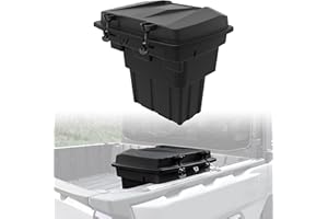 SAUTVS Rear Cargo Box for Polaris Ranger XD 1500, Removable Rear Bed Storage Box for Polaris Ranger 1500 XD Premium/Northstar 2024 2025 Accessories