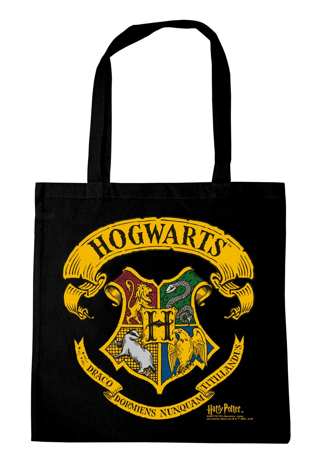 Logoshirt - Harry Potter - Hogwarts - Logo - Shopping Bag Eco - Resuable Shopper Bag - Original Licensed Design