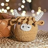 CROCHET BOX Complete Crochet Kit for Beginners Highland Cow Kit with Tutorial view 7