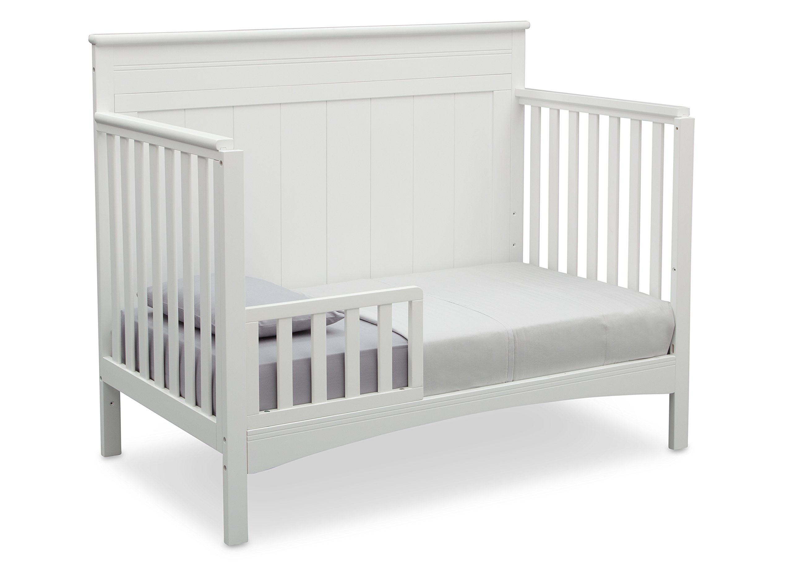 Delta Children Fancy 4-in-1 Convertible Baby Crib, Bianca White