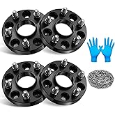 BDFHYK 5x4.75 Wheel Spacers Thickness 1Inch Compatible with Chevy 2010-2022 Camaro Corvette Equinox CTS XTS, 5x120mm Forged 5 Lug M14x1.5 & 66.9mm Hub Bore, Hubcentric Wheel Spacer Set of 4