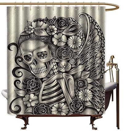 Amazon Com Godves Womens Shower Curtain Day Of The Dead Decor