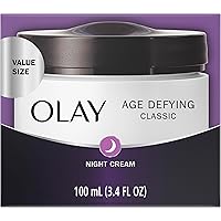 Olay Age Defying Classic Night Cream, Face Moisturizer, 100 mL