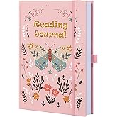 TIEFOSSI Reading Journal for Book Lovers, Track Your Reading Progress, 85 Book Reviews, Stage Reading Record, Hardcover A5 Journal Reading Planner, Gifts for Readers
