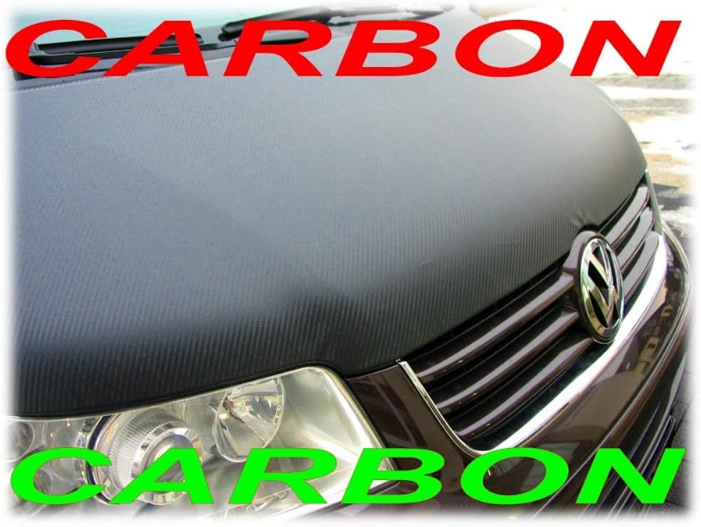 Bonnet Bra AB-00340 CARBON FIBRE LOOK FULL compatible with VW Volkswagen T5 Transporter MULTIVAN CARAVELLE 2003-2009 STONEGUARD PROTECTOR TUNING