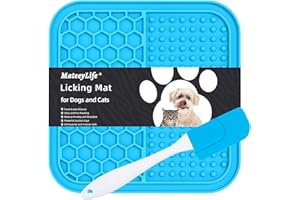 MateeyLife Lick Mat for Dogs and Cats, Licking Mats with Suction Cups for Dog Anxiety Relief, Cat Peanut Butter Lick Pad for Boredom Reducer, Dog Treat Mat Perfect for Bathing Grooming