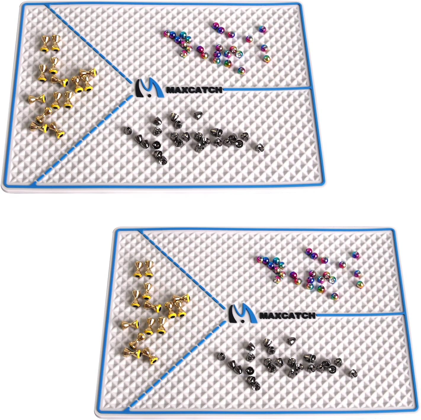 M MAXIMUMCATCH Maxcatch Fly Tying Bead Pad Silicone Beads and Hook Tying Pad-2PCS (2PCS Per Pack) : Sports & Outdoors
