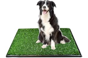CDHPET CDH Pet Potty Dog Grass Pee Potty Pad,Artificial Grass for Dogs Potty,Portable Potty Grass Training Mat for Indoor and Outdoor Use (16"x20",17"x27",18"x13",27"x34") (16" x 20")