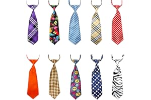 Segarty Dog Ties for Large Dogs, Pet Neck Tie, with Adjustable Collar, Bulk Bow Ties Bowties Necktie Grooming Accessories for Girl Boy Dog Valentines Holiday Birthday Wedding Cosplay Costumes