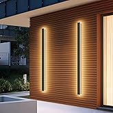 Coinmit 2 Pack 40Inch Long Outdoor LED Wall Lights 3000K Modern Exterior Wall Light Fixtures IP65 Waterproof for House Porch 