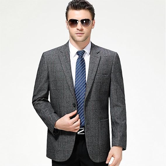 Amazon Wenxingshop テーラードジャケット ウールコート ジャケット ビジネスコート カジュアルコート アウター メンズファション フィット 秋冬春 修身 コート ジャケット 通販