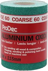 ProDec 5m Roll 60 Grit Green Aluminium Oxide Sanding Paper 115mm Wide