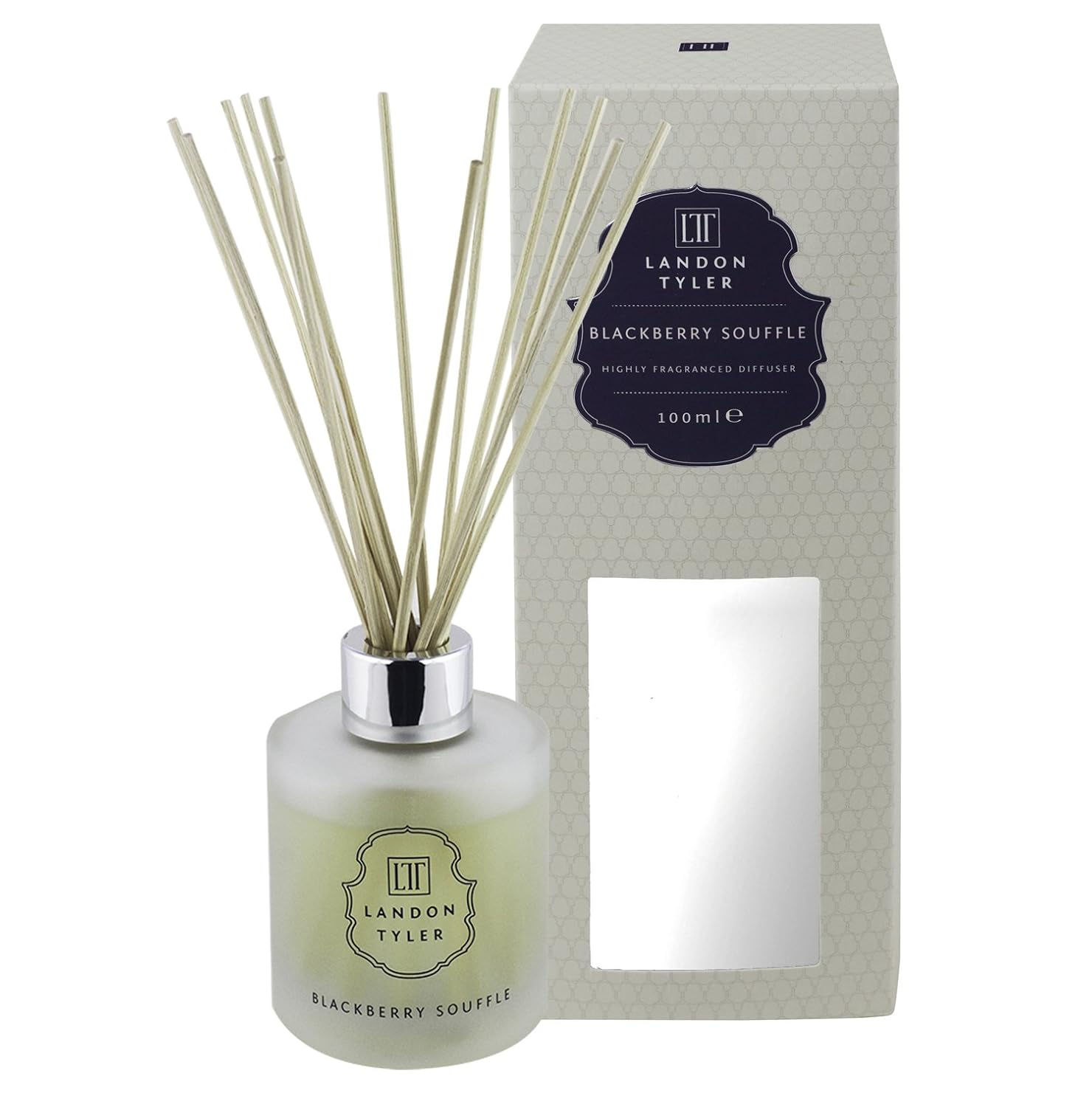 Landon Tyler Blackberry Soufflé Scented Oil Reed Diffuser Set With