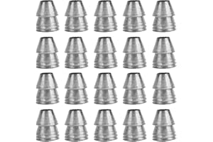 Longzhuo 20pcs Safety Round Handle Wedges Steel Hammer Handle Splitting Wedge Set for Axe Claw Hammer Sledge (Diameter 10mm / 0.39in)