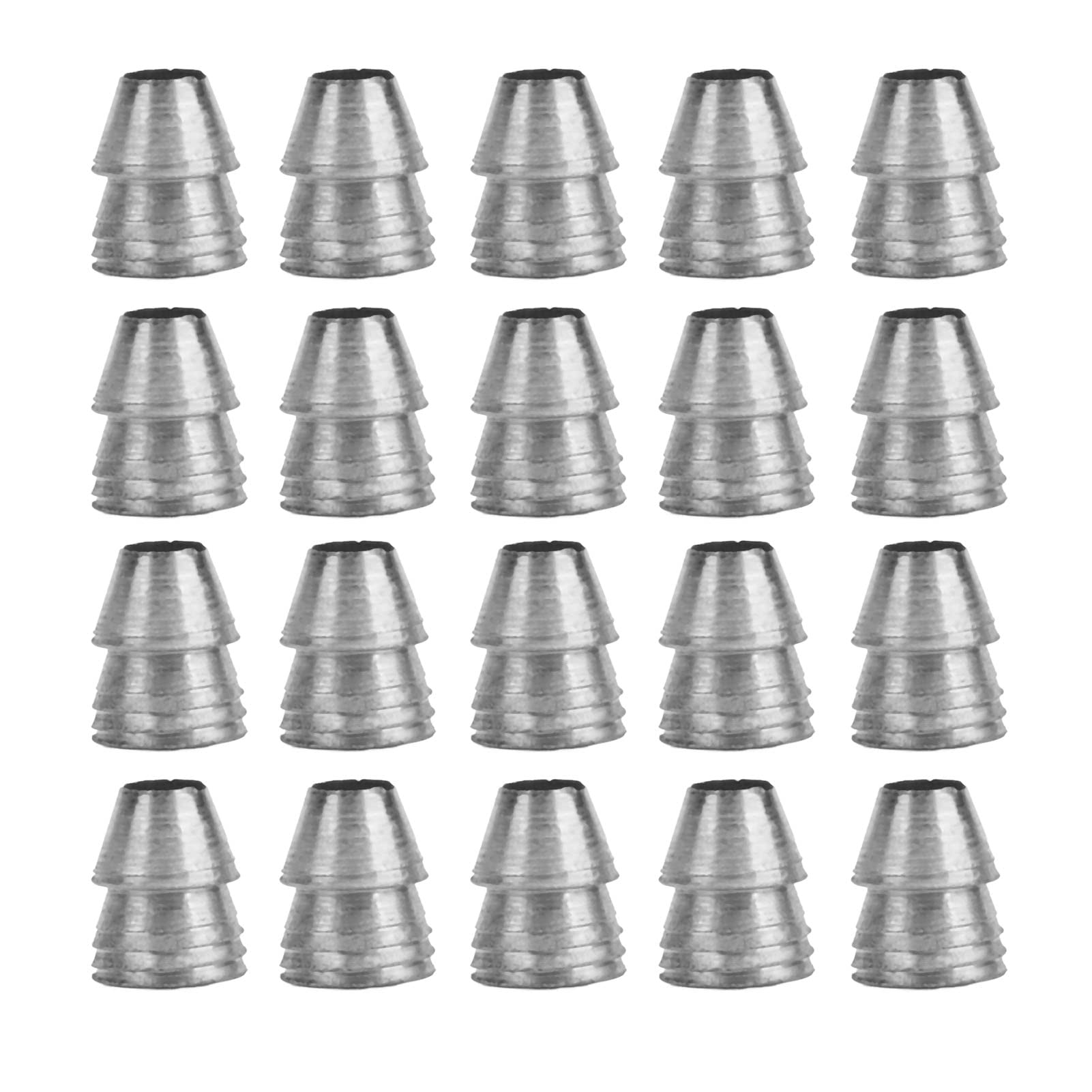 Mumusuki 20Pcs Safety Round Handle Wedges, Handle Splitting Wedge Axe Hand Metal Wedge Round Steel Wedge for Axe Claw Hammer Sledge(Diameter 10mm / 0.39in)