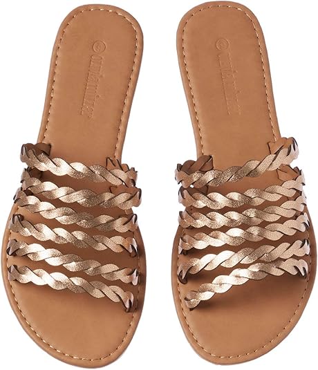 rose gold sandals amazon