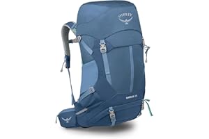 Osprey Sirrus 36L Women's Hiking Backpack - Lightweight Backpacking Pack with Waterproof Raincover - Camping Bag, Sevres Blue